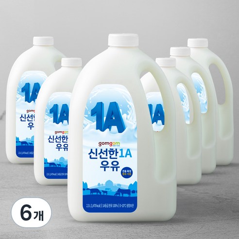 곰곰 신선한 우유, 2.3L, 6개