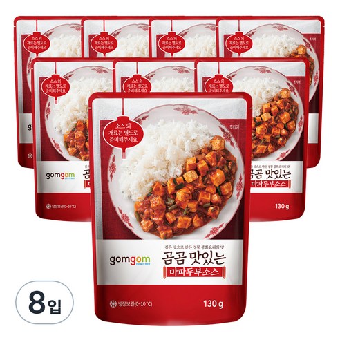 곰곰 맛있는 마파두부소스, 130g, 8입