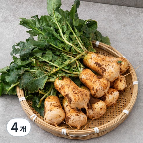 국내산 알타리무, 1kg, 4개