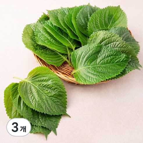 친환경 밀양 깻잎, 50g, 3팩
