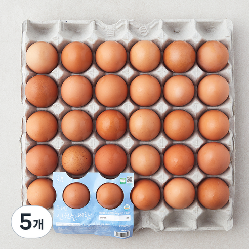 프레그 무항생제 인증 계림농장 신선한 대란 1560g, 5개, 30구