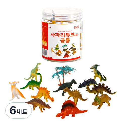 캐스비 네이처 사파리튜브 공룡 세트, 6세트