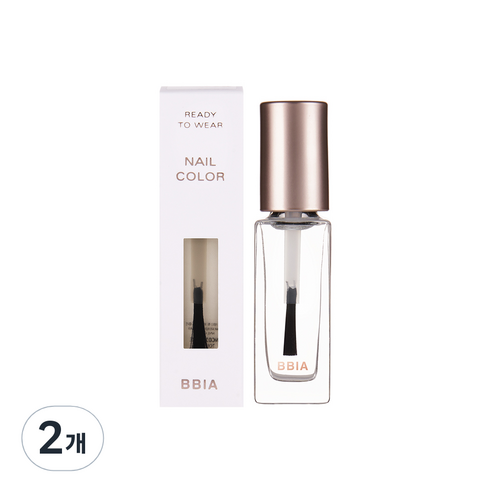 삐아 레디 투 웨어 네일 탑코트 7ml, NC01, 2개