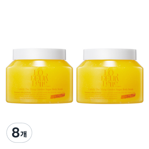 로더렛 컬리핏 더 일랑 가든 슈가 바디스크럽, 500g, 8개