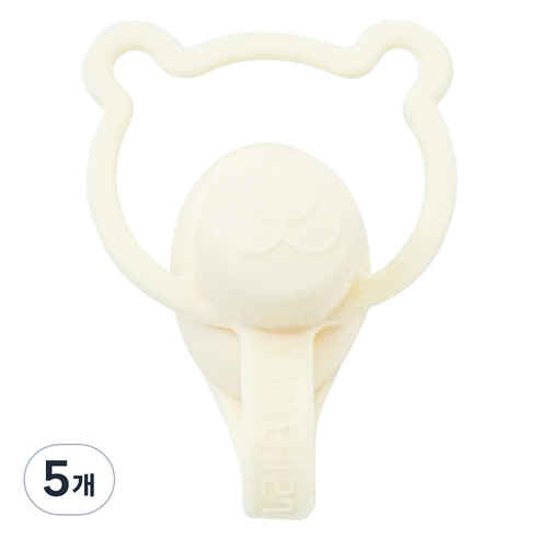 베베2781 유아용 이유식 파우치 흘림방지 토퍼, 100ml, 5개, C 1 베이지