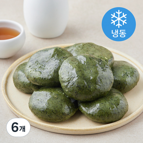 착한떡 제주해풍 쑥개떡 (냉동), 60g, 6개, 9개입