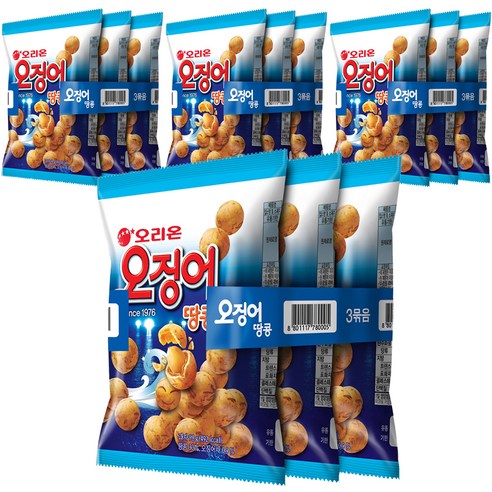 오리온 오징어 땅콩, 12개, 98g