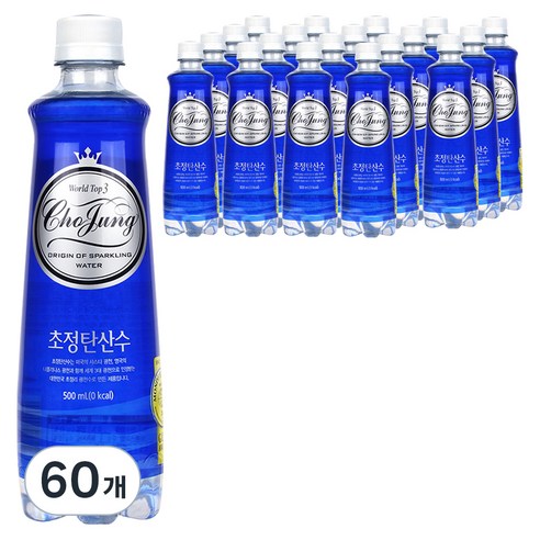 초정탄산수 플레인, 500ml, 60개