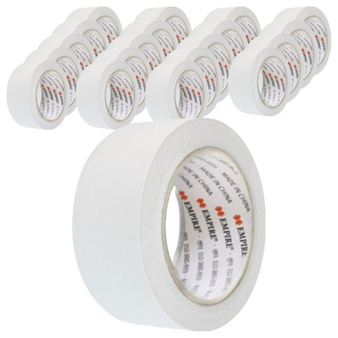 엠파이어 양면테이프 48mm x 30m, 화이트 반투명, 20개입