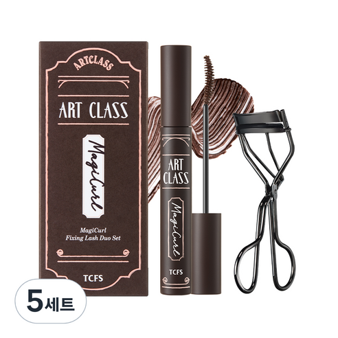 투쿨포스쿨 아트클래스 매지컬 픽싱 뷰러 듀오 세트, 2호 다크브라운, 5세트