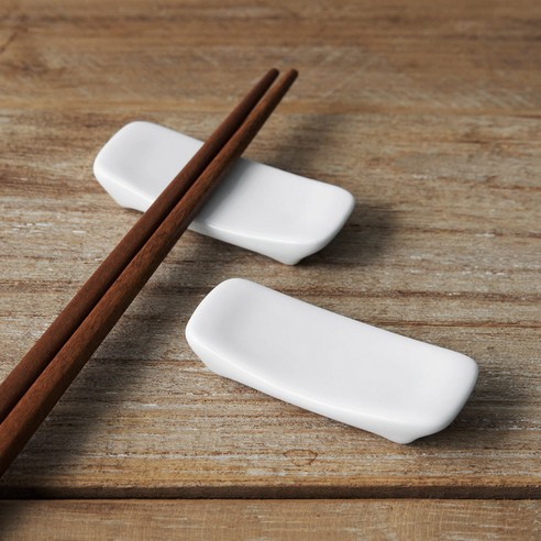하우밍 올댓 수저 받침, 화이트, 2개입