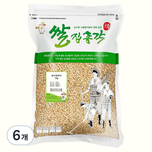 쌀집총각 발아 찰현미, 1kg, 6개