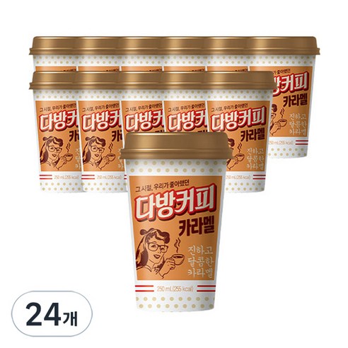 소와나무 다방커피 카라멜, 250ml, 12개