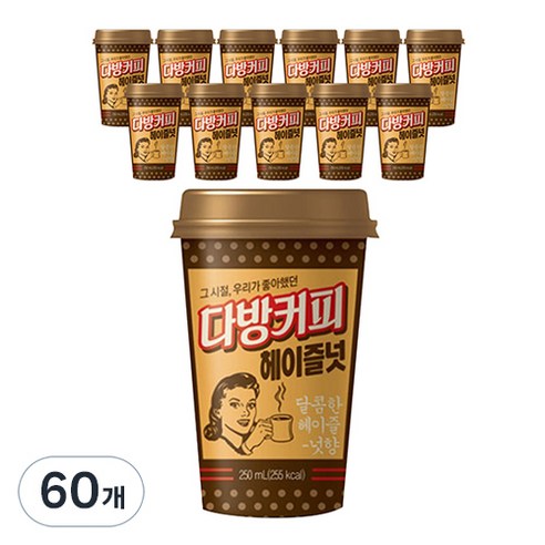 소와나무 다방 헤이즐넛 커피, 250ml, 60개