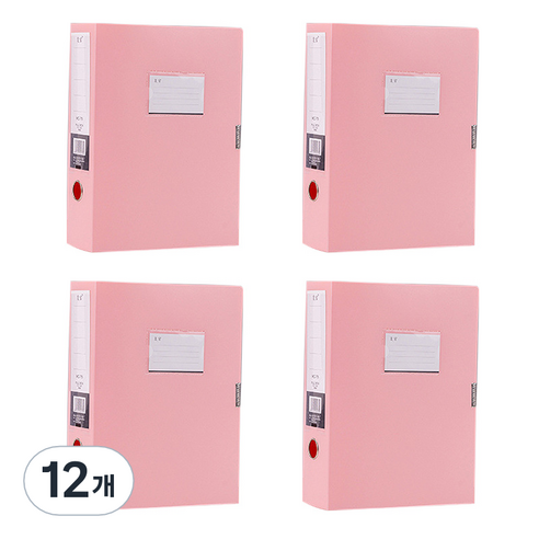 알로데 A4 무지 파일 케이스 32 x 23.5 x 3.5 cm, TYPE02 핑크, 12개