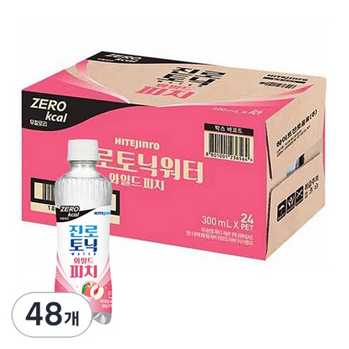 진로 토닉워터 와일드 피치 제로 칼로리, 300ml, 48개