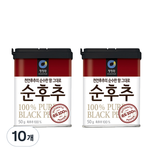 청정원 순후추, 50g, 10개