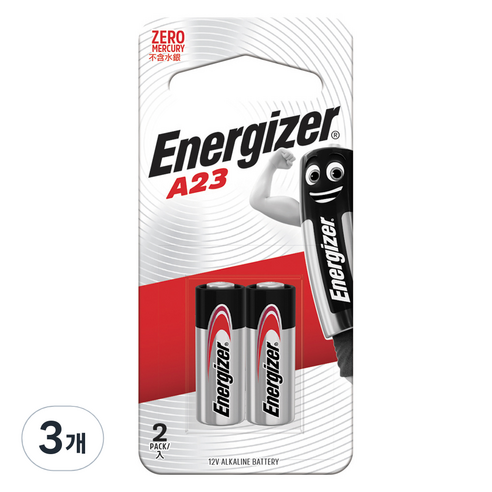 에너자이저 A23 건전지, 2개입, 3개