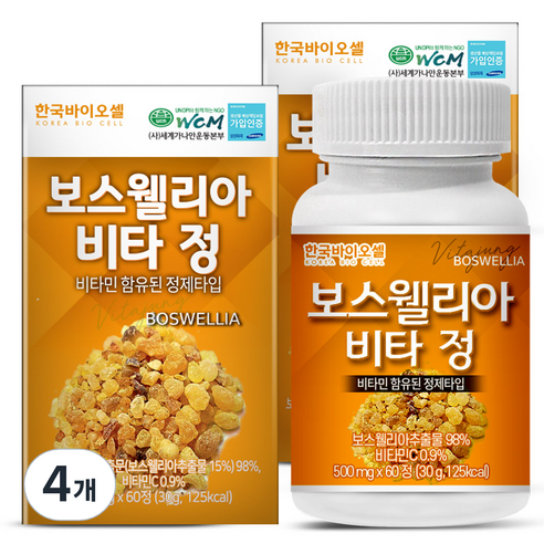 한국바이오셀 보스웰리아 비타 정, 4개, 60정