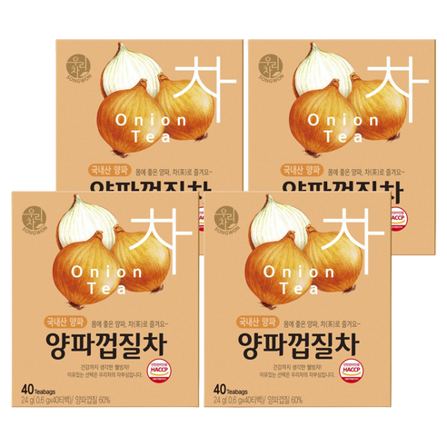 우리차 양파껍질차, 600mg, 40개입, 4개