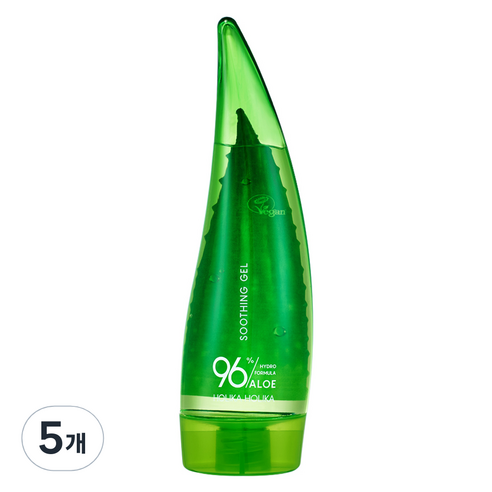 홀리카홀리카 알로에 하이드로 포뮬라 96 수딩젤 미니, 55ml, 5개