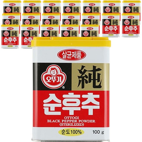 오뚜기 순후추, 100g, 20개