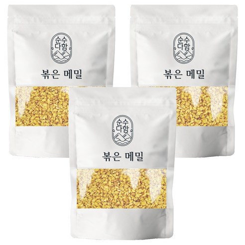 순수다함 볶은메밀차, 500g, 3개, 1개입