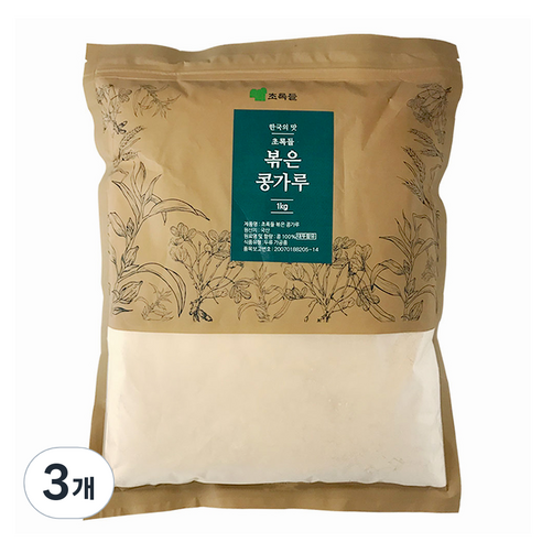 볶은 콩가루, 1kg, 3개