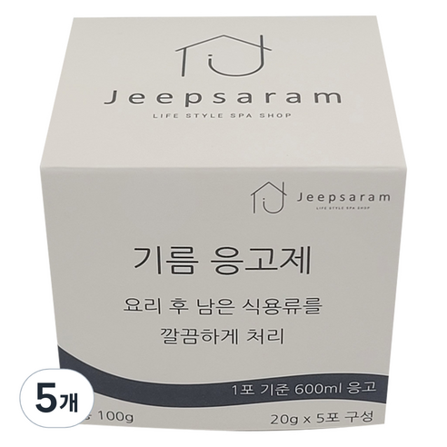 집사람 기름 응고제 5p, 100g, 5개