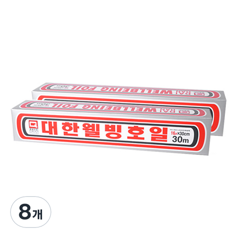 대한웰빙은박접시 대한웰빙호일 30cm x 30m, 8개