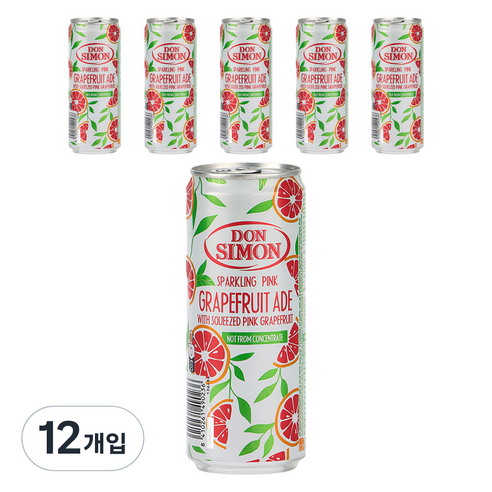 돈시몬 스파클링 자몽에이드, 12개입, 330ml