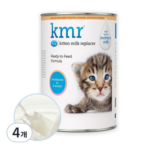 펫에그 고양이 KMR 리퀴드 분유, 초유, 4개