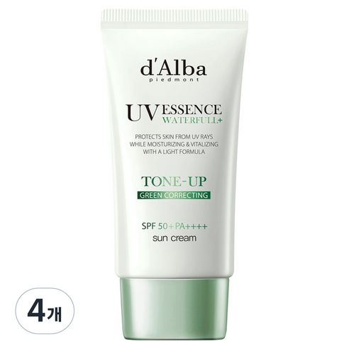 달바 클린 티트리 리포좀 그린 톤업 선크림 SPF50+ PA++++, 50ml, 4개