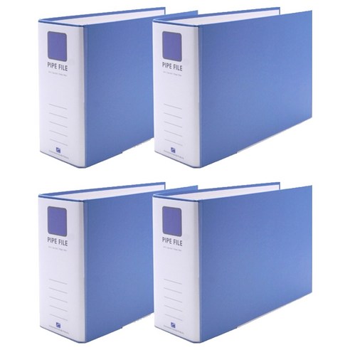 희망사무포인트 2공 파이프 바인더 A4 9X7 군 Br497E, 하늘색, 4개