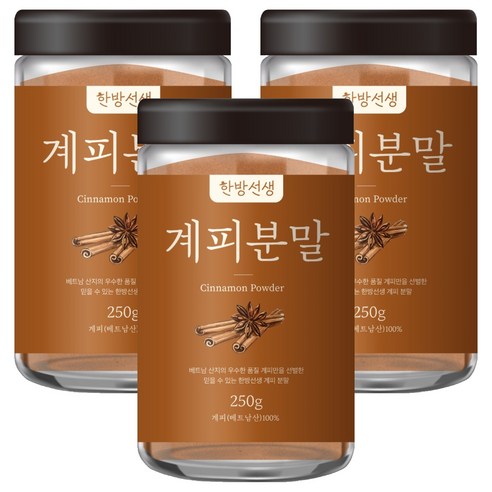 한방선생 계피가루 특품, 250g, 3개