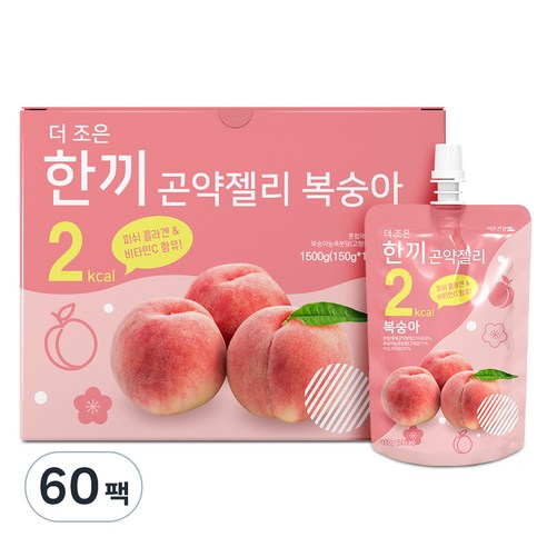 더존건강 더조은 한끼 곤약젤리 복숭아, 150ml, 60개