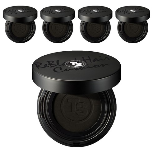 TS 리블랙 헤어쿠션 14g, 내추럴블랙, 5개