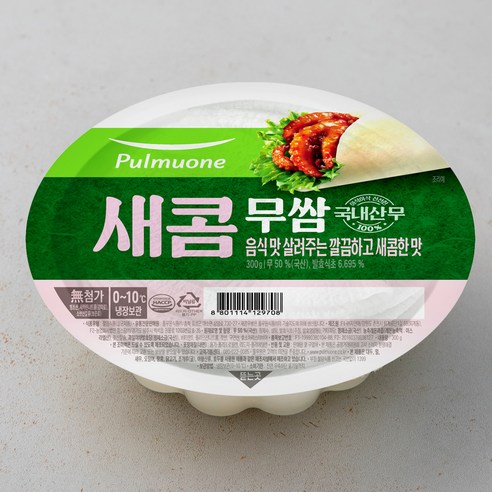 찬마루 새콤한맛무쌈, 300g, 4개