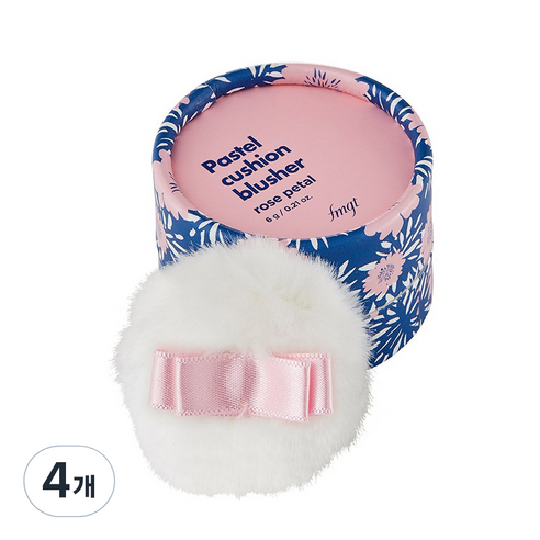 더페이스샵 파스텔 쿠션 블러셔 6g, 06 로즈페탈, 4개