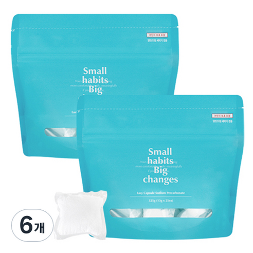 소소이지 캡슐 과탄산소다 표백제, 325g, 6개