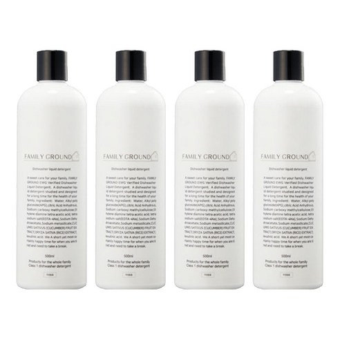 패밀리그라운드 1종 식기세척기세제, 500ml, 4개