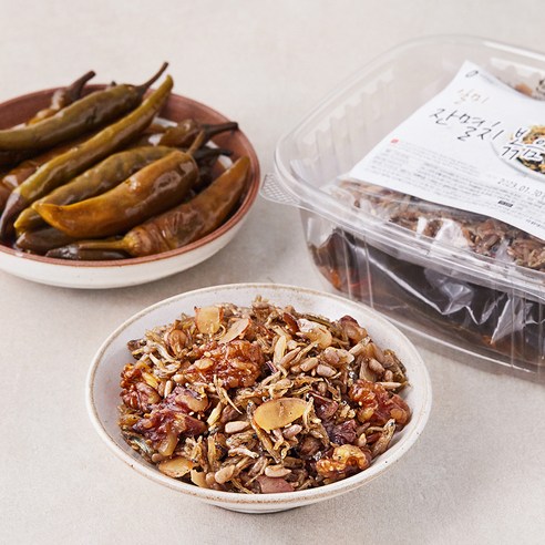 일미 잔멸치볶음 150g + 국내산 청양고추 장아찌 400g, 550g, 1세트