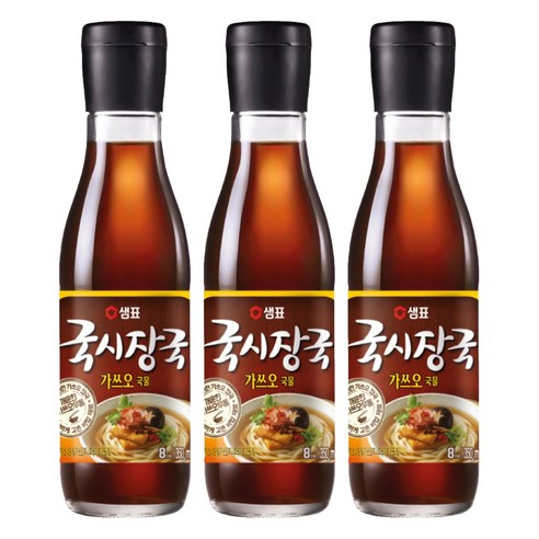 샘표 국시장국 가쓰오국물, 350ml, 3개