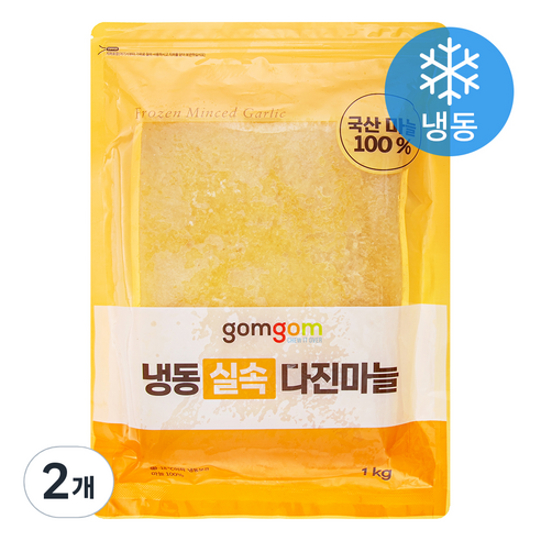 곰곰 냉동 실속 다진마늘, 1kg, 2개