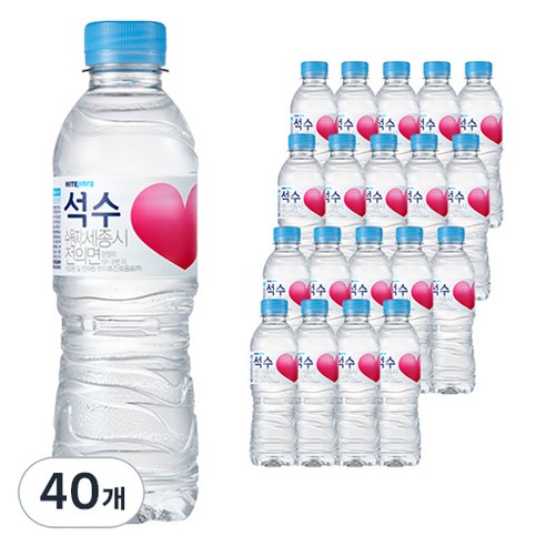 석수 하이트진로 생수, 350ml, 40개