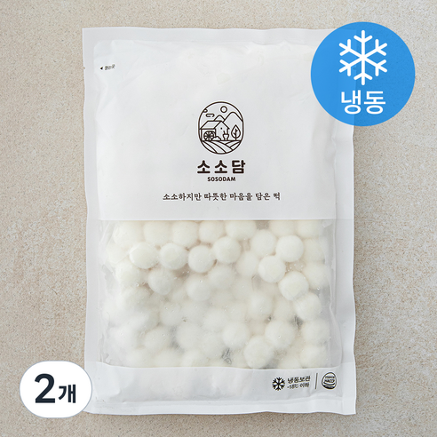 소소담 우리쌀 조랭이떡 (냉동), 500g, 2개, 1개입