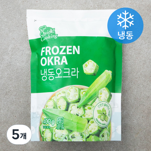 퀵쿠킹 오크라 (냉동), 400g, 5개