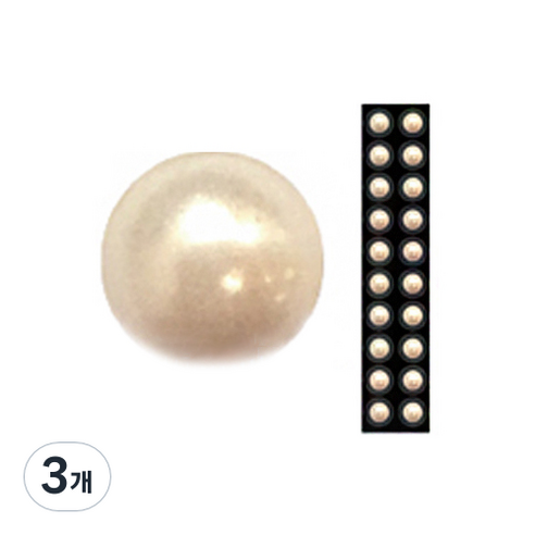 와사비네코 미미츠보 쥬얼리 귀지압패치 M 3.0mm 20p, 크림진주20pcs_L(4.0mm), 3개
