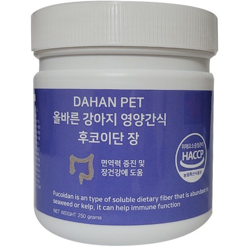 다한 강아지 후코이단 영양제, 장건강/유산균, 1개