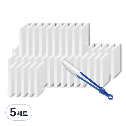 바스프 매직블럭 클리너 소형 50p + 집게 본품, 5세트